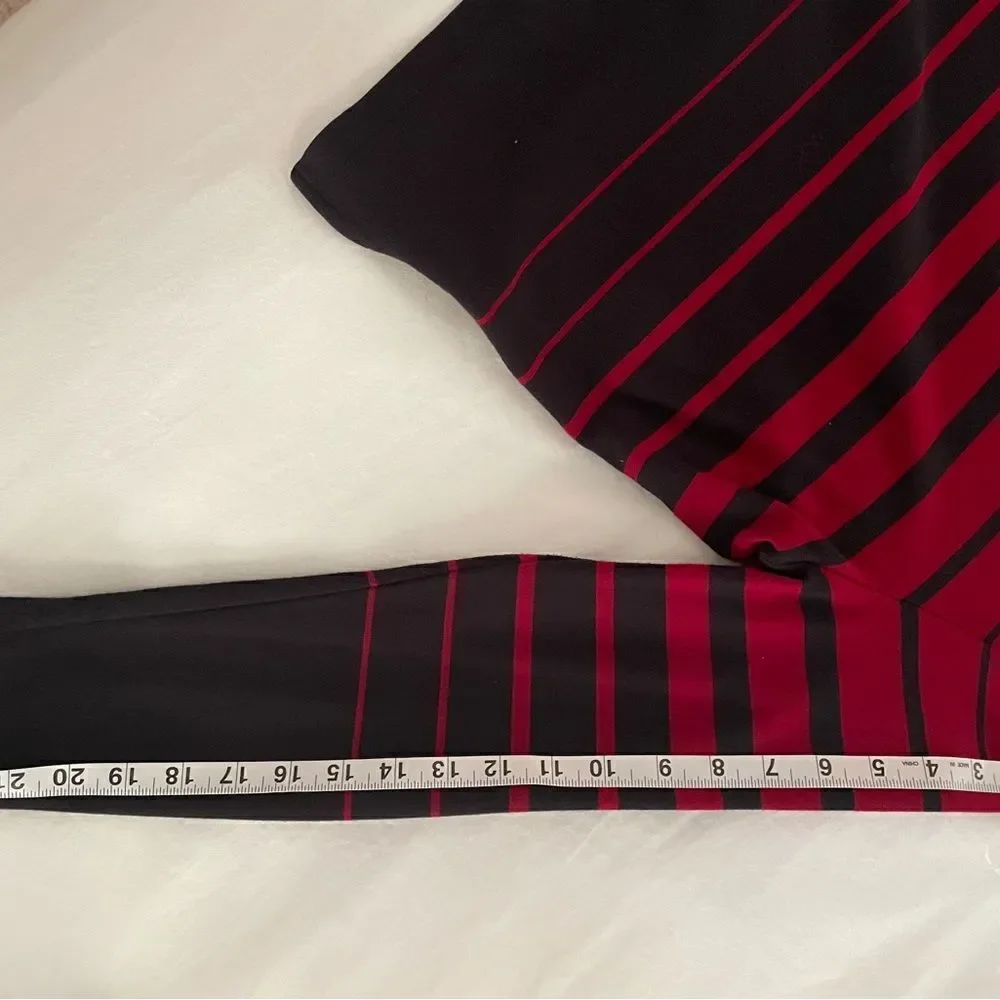 Talbots long sleeve black red sweater Size L